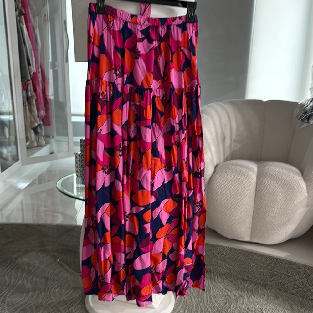 Vibrant Pink and Orange Women's Skirt